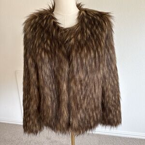 Unreal Fur Brown Faux Fur Jacket